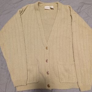 Vintage Beige Cardigan Sweater